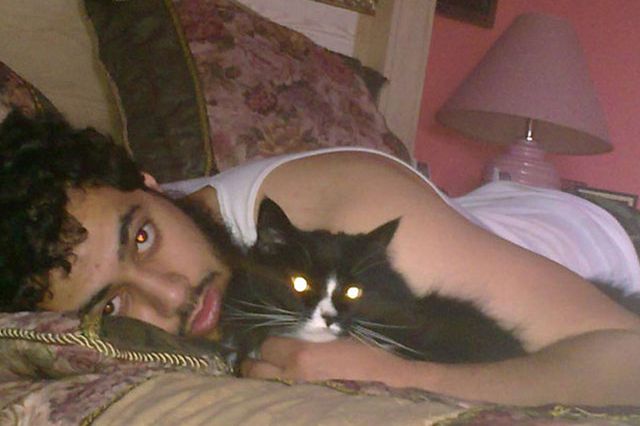 The NY Times obtained this photograph of NJ terror suspect Mohamed Alessa, with his cat Princess Tuna, that his mother took with her cellphone